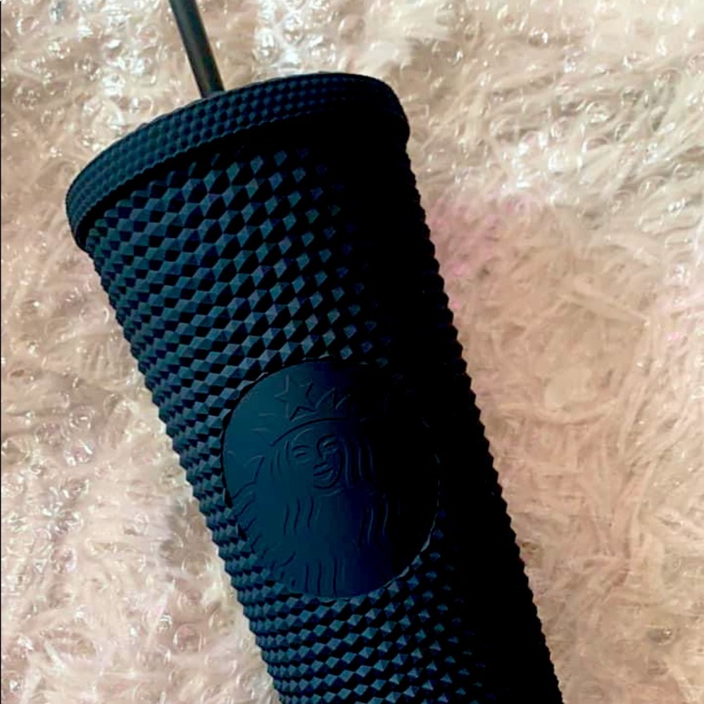 Black Matte Studded Starbucks Cup